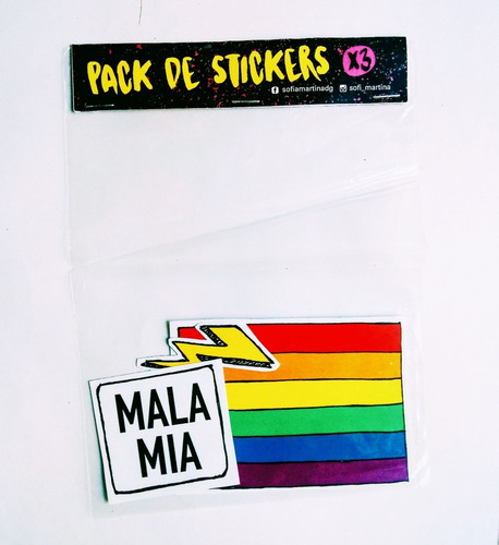 Pack De Stickers X 3. No Es Venta Por Mayor. Diseños Propios