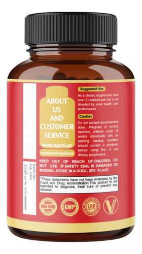 Suplementos De Extracto De D-manosa Agobi, 60 Capsulas Sin Sabor