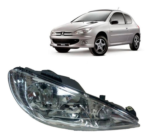 Optico Derecho Para Peugeot 206 2004 2007 