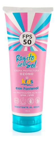 Crema Protectora Ozono Kids Fps50 Rayito De Sol 190grs