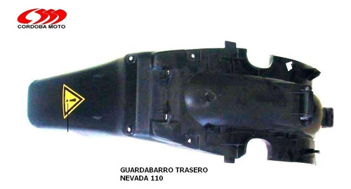 Guardabarro Trasero Brava Nevada 110