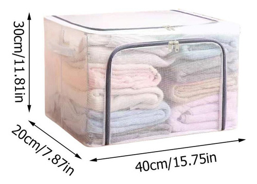 L Caja De Almacenamiento De Ropa Grande Transparente De