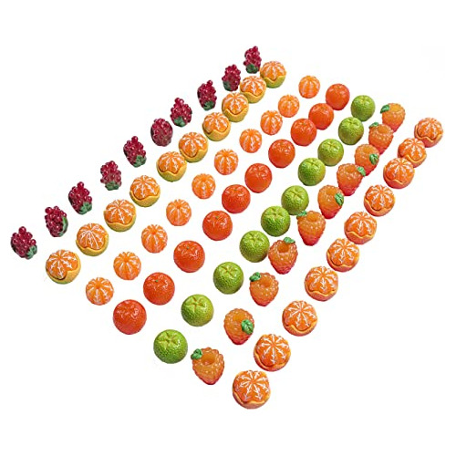 70 Piezas De Mini Frutas Falsas Figuritas De Frutas Min...