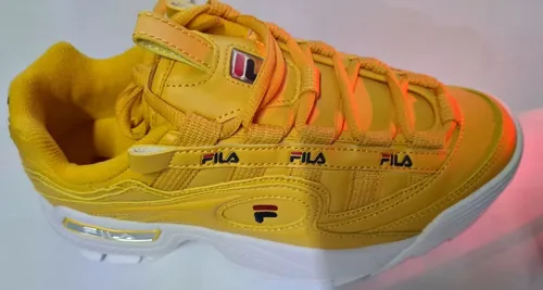 Zapatillas fila sales color mostaza