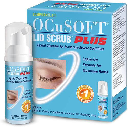 Ocusoft Lid Scrub Plus Kit Espuma Limpiadora Parpado Origina