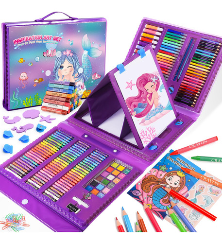 Set De Materiales De Arte Infantil Sirenas