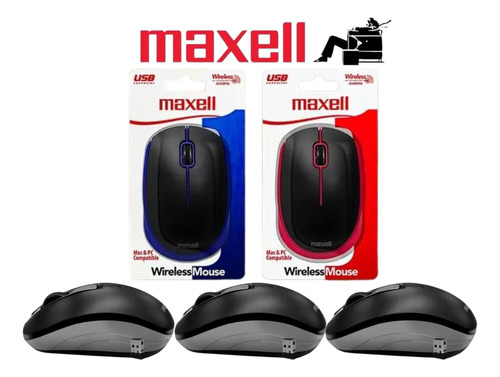 Mouse Inalámbrico Maxell Mowl_100 2.4ghz