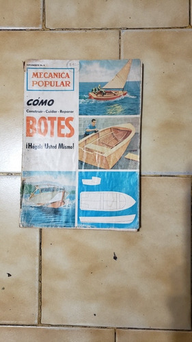 Revista Mecanica Popular Suplemento Botes Año 1958