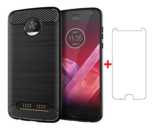 Estuche Para Telefono Para Moto Z2 Play Con Protector De Pa