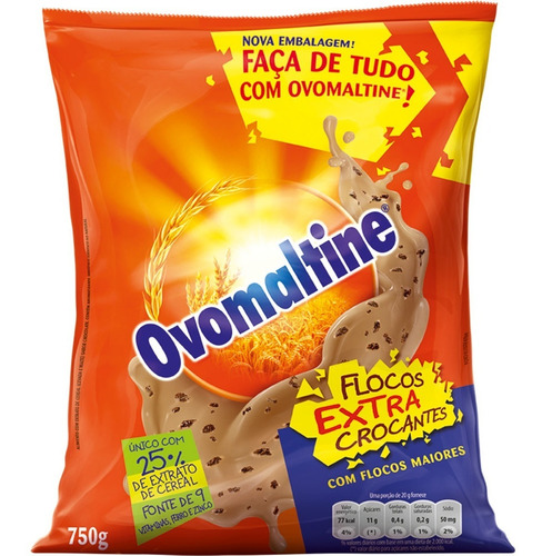 Imagem 1 de 1 de Achocolatado Ovomaltine Flocos Extra Crocantes 750g