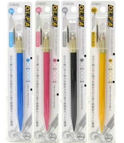 Imagen 1 de 4 de Cuchillo Bisturi / Tipo Lápiz Ángulo De 30°olfa Colores