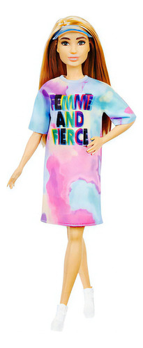 Barbie Femme Y Fierce Tye Dye Dress Fashionistas Muñeca 10.5