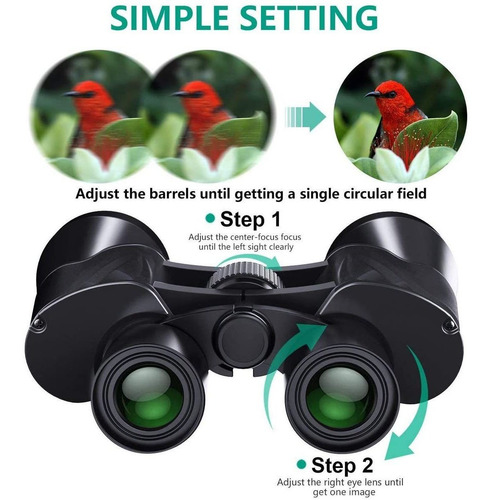 Imagen 3 de 7 de Profesional Binoculars Pankoo Compacto Hd Prismáticos Par...
