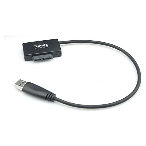 Adaptador Usb 3.0 Sata Slimline, 7+6 13pin Laptop