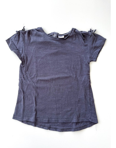 Remera Gris Manga Corta  Zara Niña Talle 4-5 Años No Cheeky