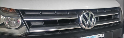 Molduras De Parrilla Cromada Para Vw Amarok 2017 4 Pzs  