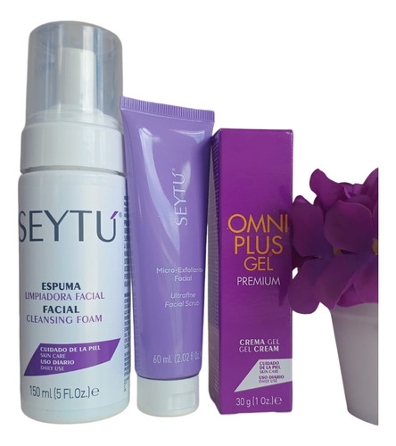 Seytú Kit Anti Acne Espuma, Exfoliante Y Gel