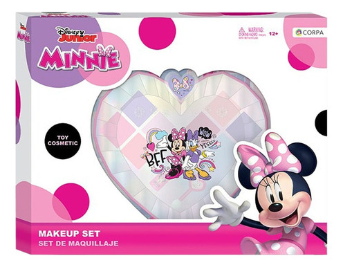 Set Juego De Maquillaje Corazon Facetado Minnie Disney