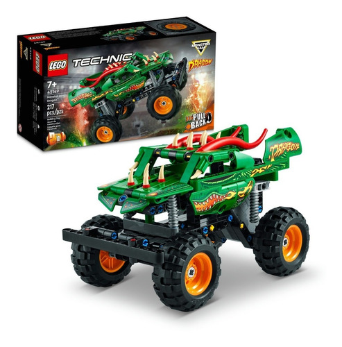 Kit De Construcción Lego Technic Monster Jam Dragon 42149 3+ Cantidad de piezas 217