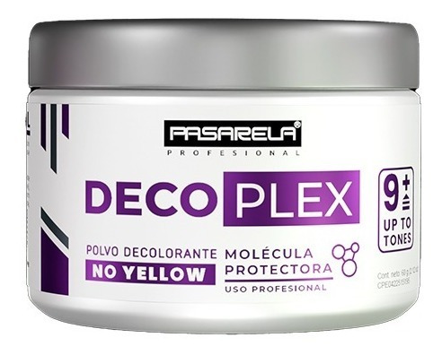 Polvo Decolorante Nueve Tonos Decoplex No Yellow Pasarela60g