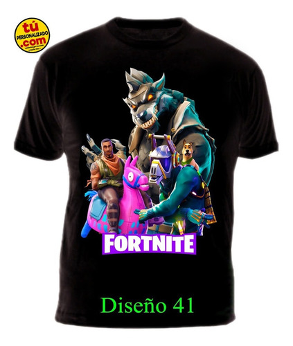 Camiseta Fortnite Gamer Video Juego Heroe Algodon Garantizad
