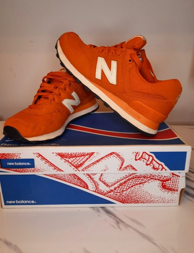 Championes New Balance Color Naranja 