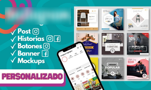 Imagen 1 de 1 de Diseño Para Redes Sociales Personalizado Editable