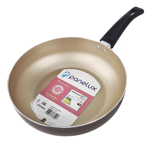 Olla Wok Antiadherente S/ Tapa Panelux Premium 24 Cm