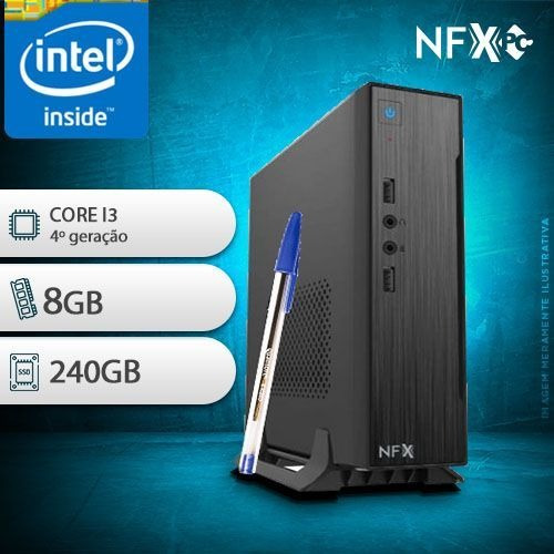 Nfx Core I3 Mini Intel Core I3 [4ª Ger] / 8gb / Ssd 240gb 