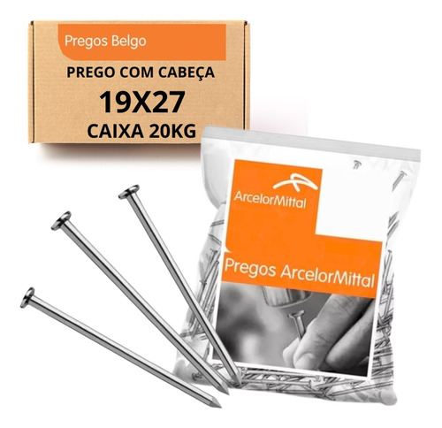 Prego Com Cabeca 19x27 20kg Belgo