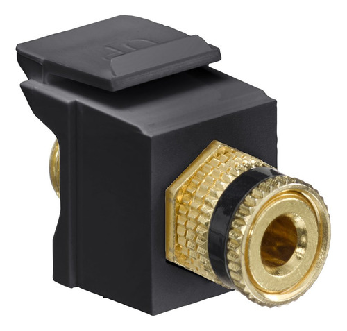 Leviton 40833-bee Quickport Binding Post Adaptador Con Negro