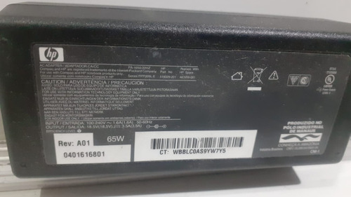 Fonte Carregador Notebook Hp Pa-1650-32hz 18.5v