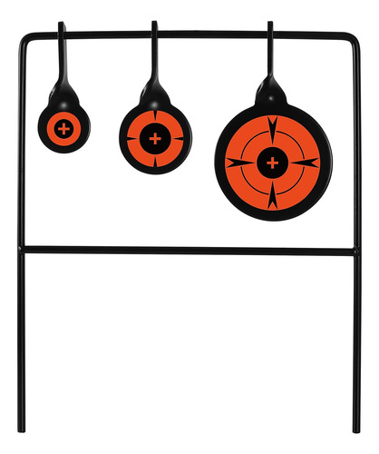 Triple Gong Spinner Target - Calificado Para Rifles De Fuego