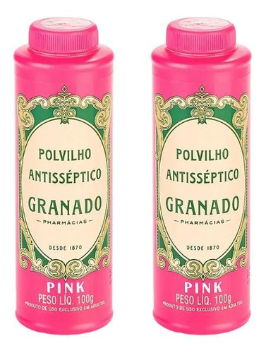 Talco Pes Granado 100g Pink-kit C/2un