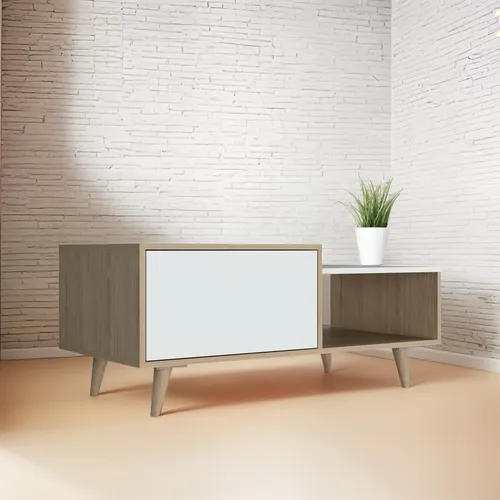Mesa De Centro Bora- Rovere / Blanco Marquéz