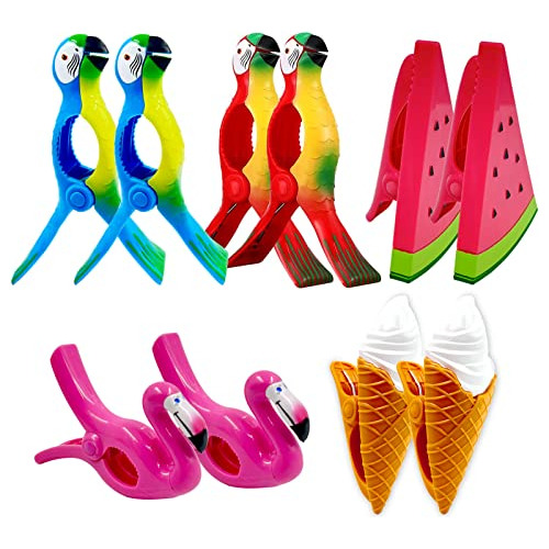 Clips Toallas De Playa, Clips Tumbonas De Playa 10pcs F...