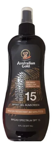 Australian Gold Spray Gel Con Bronce Fps 15