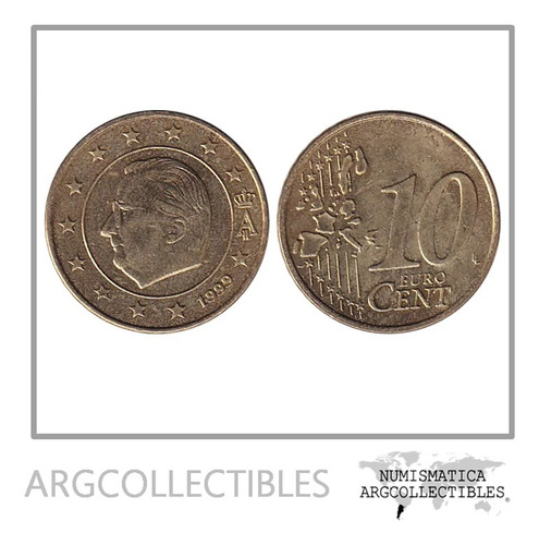 Belgica Moneda 10 Centavos 1999 Laton Km-227 Unc