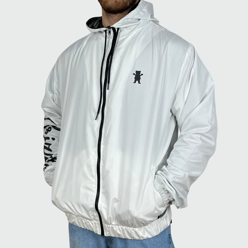 Jaqueta Grizzly Mini Bear Script Branco