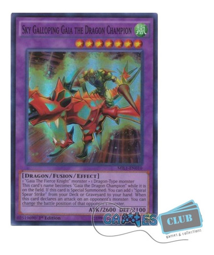 Yugioh! Sky Galloping Gaia The Dragon Champion - Mil1 