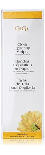 Tiras De Depilacion Gigi Cloth 100 Unidades, Grandes 3  X 9