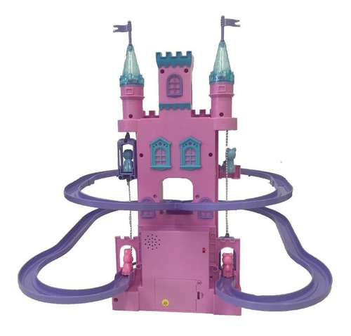 Imagen 2 de 6 de Castillo Magico C/ Luz Sonido Ascensor Tobogan Poppi 6880