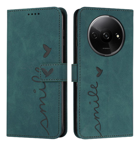 / Funda Abatible Para Xiaomi Redmi A3 Pu De Cuero A Prueba De
