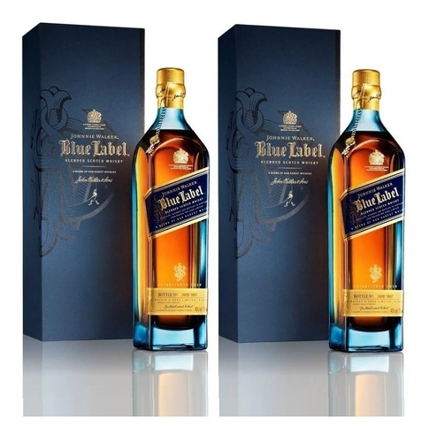 Whisky Johnnie Walker Blue Label Tiffany X2 Unidades.-