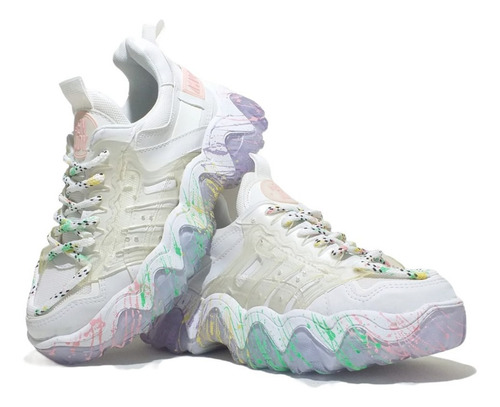 Imagen 3 de 6 de Zapatillas Enjoy Blanco/multicolor