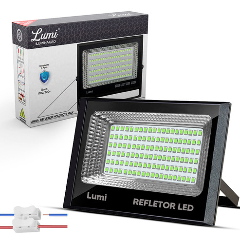 Refletor Led Holofote 300w 127/220V Cor Da Luz Verde Linha Flex