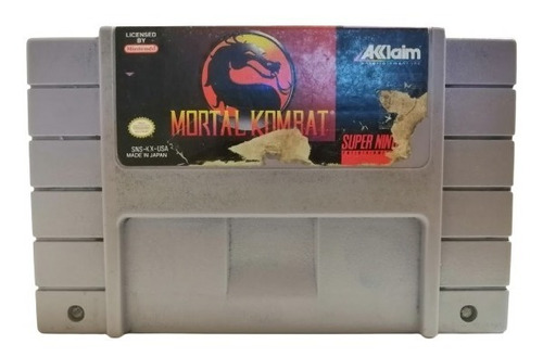 Mortal Kombat 1 Para Super Nintendo, Cartucho Original 
