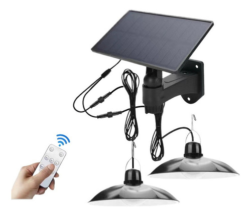 Luz Solar De Control Remoto Uno A Dos