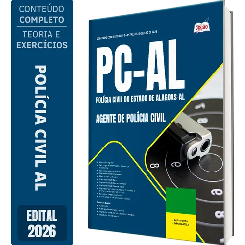 Apostila Pc Al - Agente De Polícia Civil 2026