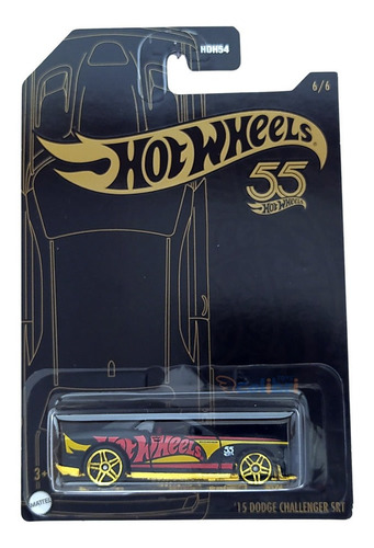 Hot Wheels Black And Yellow 55th 15 Dodge Challenger Hlk01